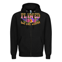 Black flawed but still worthy romans 5 8 Zipper Hoodie - NancyCooperArtShop