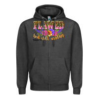 Charcoal Heather flawed but still worthy romans 5 8 Zipper Hoodie - NancyCooperArtShop
