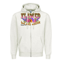 Oatmeal Heather flawed but still worthy romans 5 8 Zipper Hoodie - NancyCooperArtShop