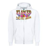 White flawed but still worthy romans 5 8 Zipper Hoodie - NancyCooperArtShop