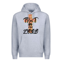Heather Grey Trust In The Lord Premium Hoodie - Bettercallsaul