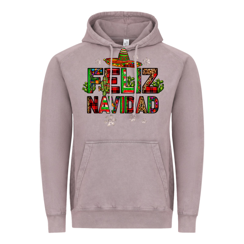 Feliz Navidad Vintage Hoodie by JahusDesignShop | Teevron