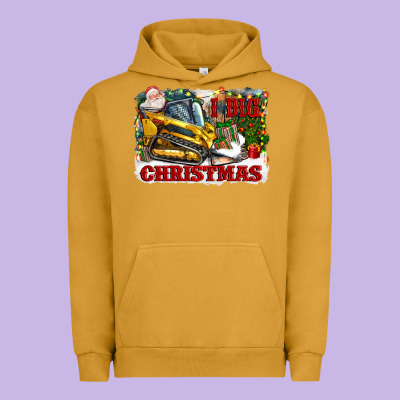 I Dig Christmas Urban Hoodie Designed By Cowgirlartshop
