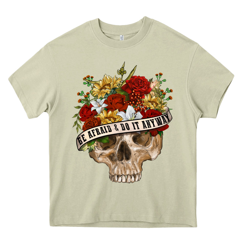 Be Afraid&do It Anyway Heavy Core Tee by RanaPortraitStore | Teevron