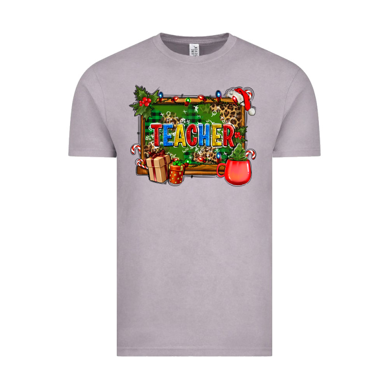 Christmas Teacher And Coffe Cup With Board Vintage Tee by AdoDesignShop | Teevron