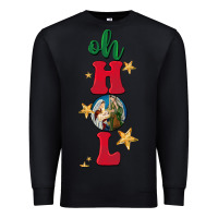 Black oh holy night Premium Sweatshirt - BarkalooDesign