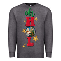 Charcoal Heather oh holy night Premium Sweatshirt - BarkalooDesign