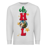 Dove Grey oh holy night Premium Sweatshirt - BarkalooDesign
