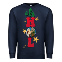 Navy oh holy night Premium Sweatshirt - BarkalooDesign