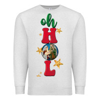 Oatmeal Heather oh holy night Premium Sweatshirt - BarkalooDesign