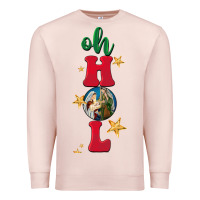 Pale Pink oh holy night Premium Sweatshirt - BarkalooDesign