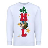 White oh holy night Premium Sweatshirt - BarkalooDesign