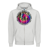 Dove Grey para life Zipper Hoodie - MaliasSmallBusiness