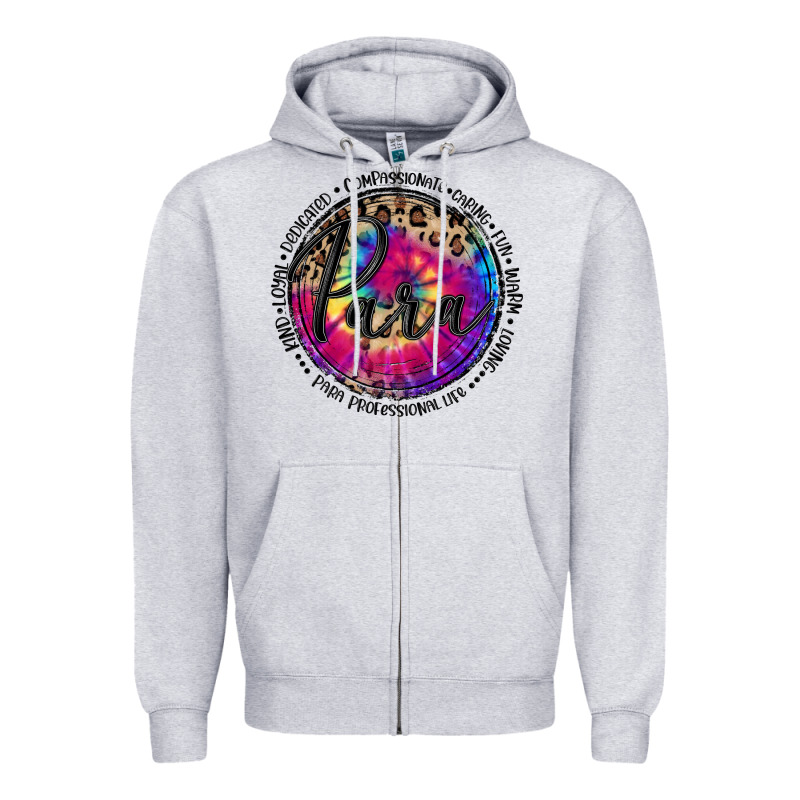 Para Life Zipper Hoodie by MaliasSmallBusiness | Teevron