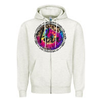 Oatmeal Heather para life Zipper Hoodie - MaliasSmallBusiness