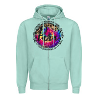 Seafoam para life Zipper Hoodie - MaliasSmallBusiness