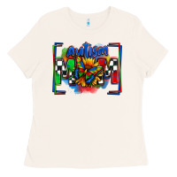 Bone autism mom checkered flag Ladies Tee - Zillion Design Studio