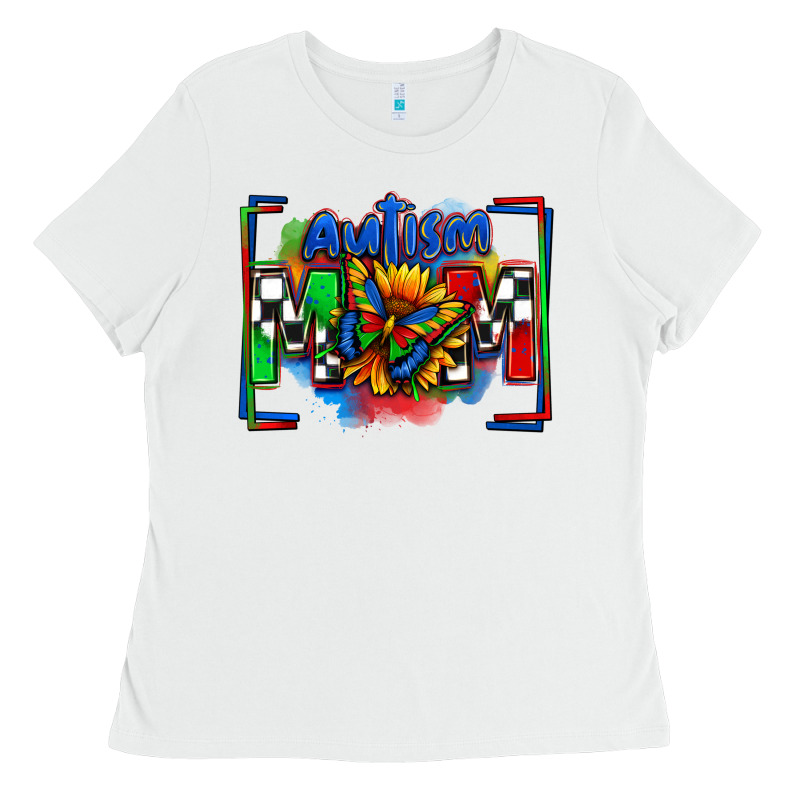 Autism Mom Checkered Flag Ladies Tee by Zillion Design Studio | Teevron
