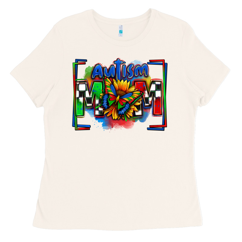 Autism Mom Checkered Flag Ladies Tee by Zillion Design Studio | Teevron