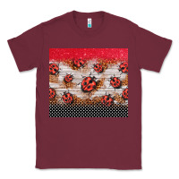 Burgundy ladybug tumbler Classic Tee - BarkalooDesign