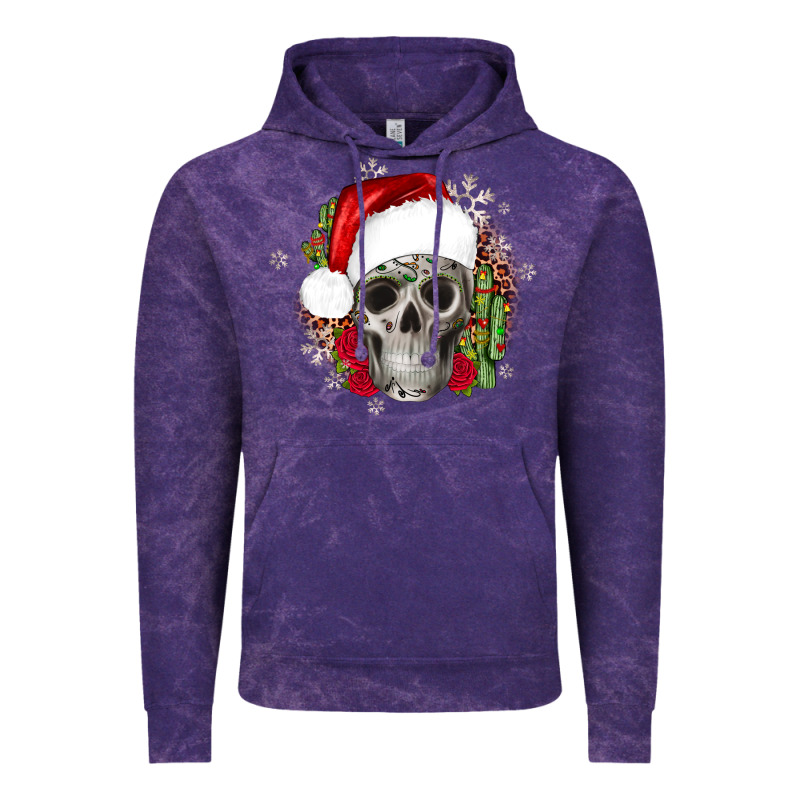 Skull Christmas Cactus Vintage Hoodie by JahusDesignShop | Teevron