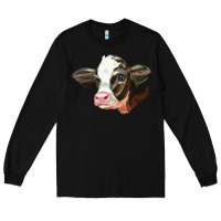 Black holstein calf face Long Sleeve Tee - LillyAllenDesigns