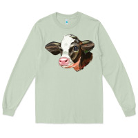 Matcha holstein calf face Long Sleeve Tee - LillyAllenDesigns