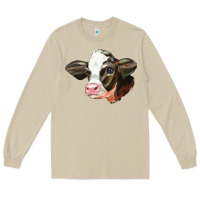 Mushroom holstein calf face Long Sleeve Tee - LillyAllenDesigns