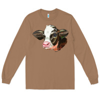 Toasted Coconut holstein calf face Long Sleeve Tee - LillyAllenDesigns