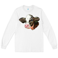 White holstein calf face Long Sleeve Tee - LillyAllenDesigns
