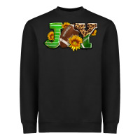Black joy with football ball and sunflower ado Heavyweight Sweatshirt - AdoDesignShop