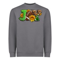 Storm joy with football ball and sunflower ado Heavyweight Sweatshirt - AdoDesignShop