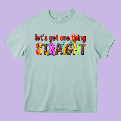 Lets Get One Thing Straight Heavy Core Tee Designed By Texasbilliewilder