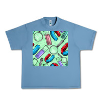 Pebble Blue sciences seamless pattern Urban Heavy Tee - BundleAndBundleShop