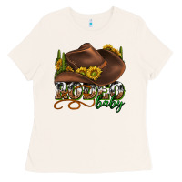 Bone rodeo baby western Ladies Tee - texasbilliewilder