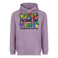 Lavender color outside the lines Heavyweight Hoodie - Artiststas