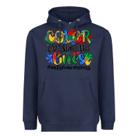 Navy color outside the lines Heavyweight Hoodie - Artiststas