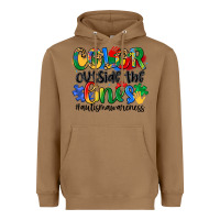 Toasted Coconut color outside the lines Heavyweight Hoodie - Artiststas
