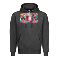 Charcoal Heather mom fuel Zipper Hoodie - NancyCooperArtShop