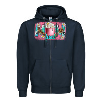 Navy mom fuel Zipper Hoodie - NancyCooperArtShop