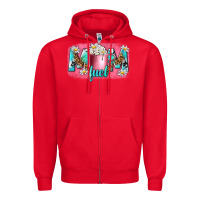 Red mom fuel Zipper Hoodie - NancyCooperArtShop