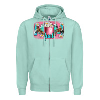 Seafoam mom fuel Zipper Hoodie - NancyCooperArtShop