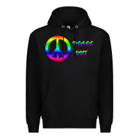 Black Peace Out Premium Hoodie - Bettercallsaul