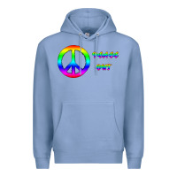 Colony Blue Peace Out Premium Hoodie - Bettercallsaul