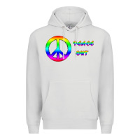 Dove Grey Peace Out Premium Hoodie - Bettercallsaul