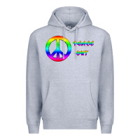 Heather Grey Peace Out Premium Hoodie - Bettercallsaul