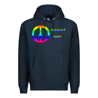 Navy Peace Out Premium Hoodie - Bettercallsaul