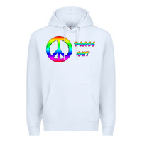 White Peace Out Premium Hoodie - Bettercallsaul