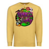 Antique Gold halloween lunch lady Premium Sweatshirt - BarkalooDesign
