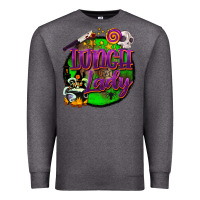 Charcoal Heather halloween lunch lady Premium Sweatshirt - BarkalooDesign